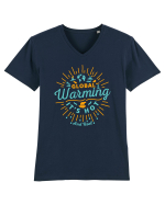 Global Warming - It's Hot Tricou mânecă scurtă guler V Bărbat Presenter