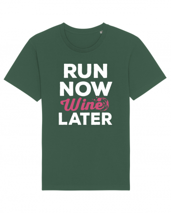 Run NOW - Wine LATER Bottle Green