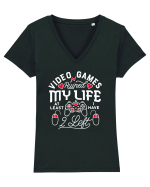 Video Games Ruined My Life Tricou mânecă scurtă guler V Damă Evoker