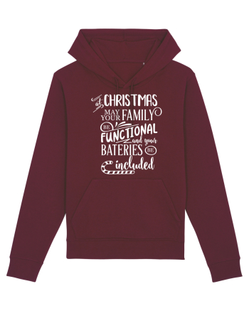 Tricou familist de Crăciun Burgundy