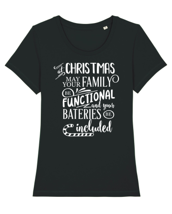 Tricou familist de Crăciun Black