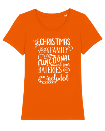 Tricou familist de Crăciun Bright Orange