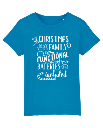 Tricou familist de Crăciun Azur