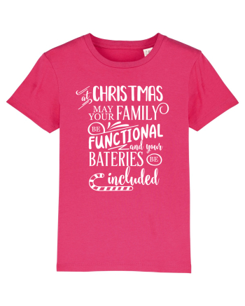 Tricou familist de Crăciun Raspberry