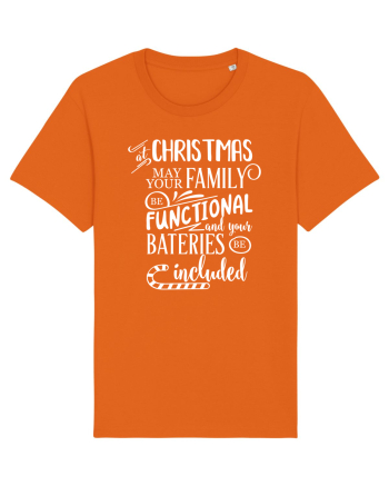 Tricou familist de Crăciun Bright Orange