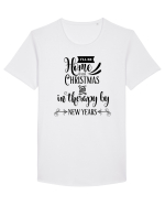 Nebunie de Crăciun Tricou mânecă scurtă guler larg Bărbat Skater