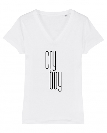 Cry boy (negru) White