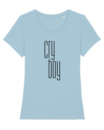 Cry boy (negru) Sky Blue