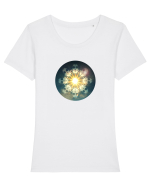 8 Suns Tricou mânecă scurtă guler larg fitted Damă Expresser