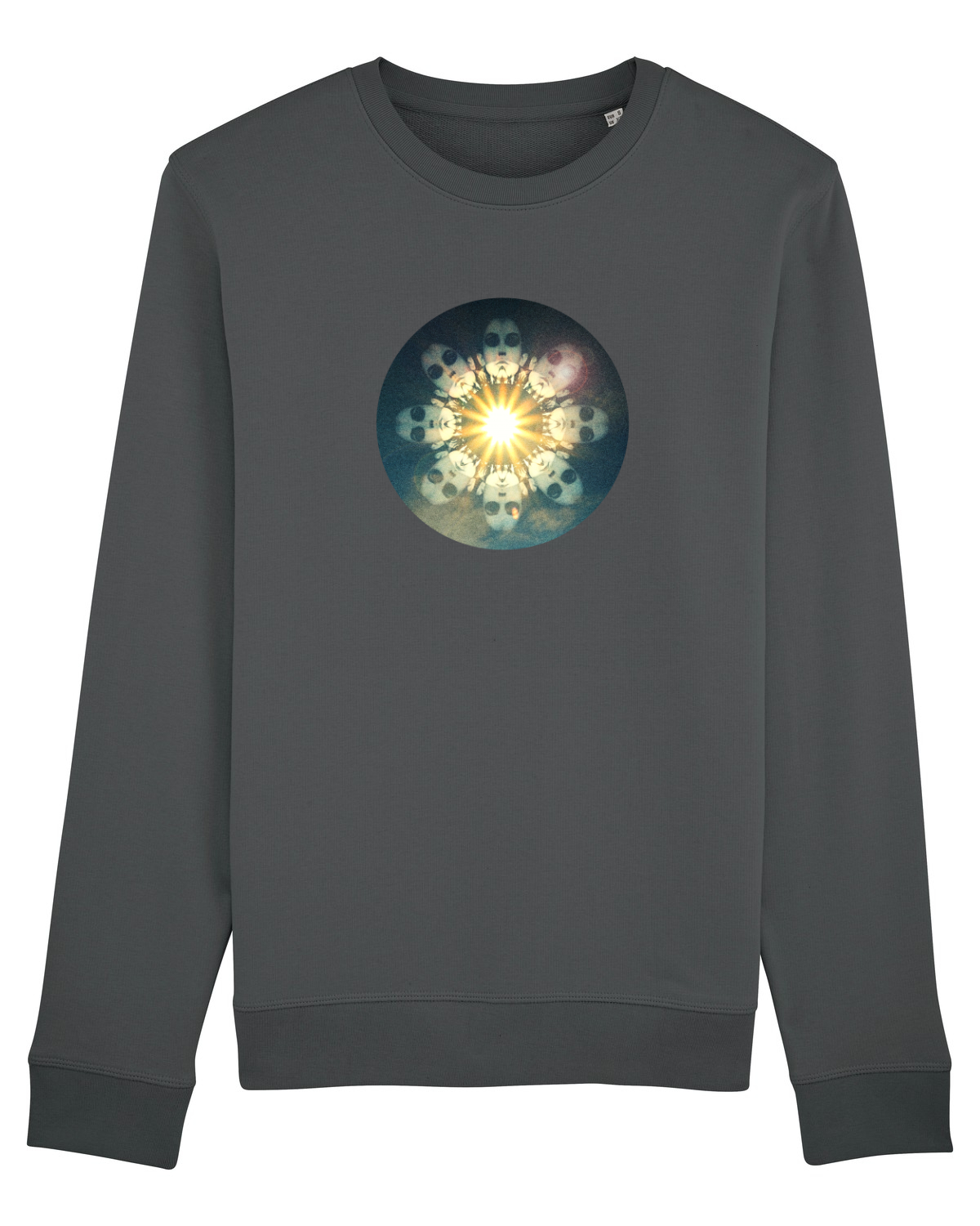 Bluză mânecă lungă Unisex Rise Anthracite