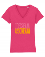 Icecream Uscream Tricou mânecă scurtă guler V Damă Evoker