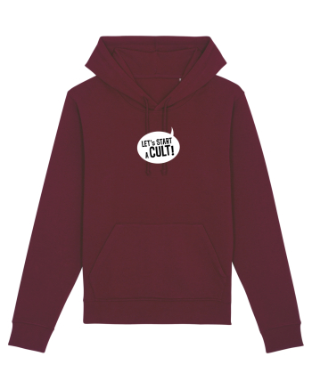 Let's Start a Cult! (white) Burgundy