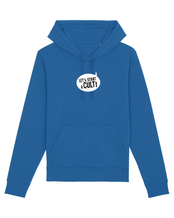 Let's Start a Cult! (white) Royal Blue