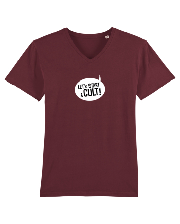 Let's Start a Cult! (white) Burgundy