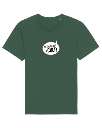 Let's Start a Cult! (white) Bottle Green