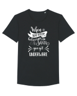Cadou neșteptat Tricou mânecă scurtă guler larg Bărbat Skater