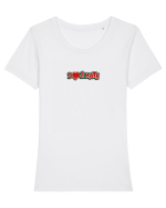 I LOVE to hate Tricou mânecă scurtă guler larg fitted Damă Expresser