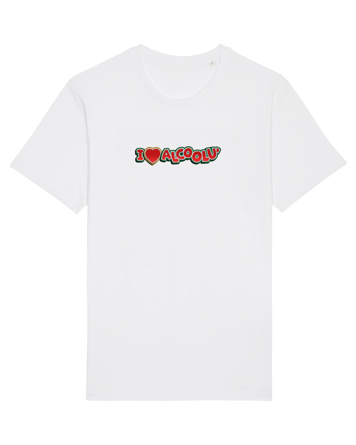 Tricou mânecă scurtă Unisex Rocker White