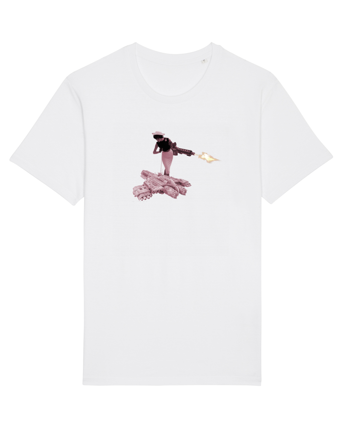Tricou mânecă scurtă Unisex Rocker White