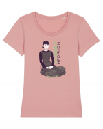 Audrey Hepburn Tricou mânecă scurtă guler larg fitted Damă Expresser