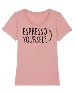 Espresso Yourself Tricou mânecă scurtă guler larg fitted Damă Expresser