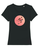 Running parallel to the light Tricou mânecă scurtă guler larg fitted Damă Expresser