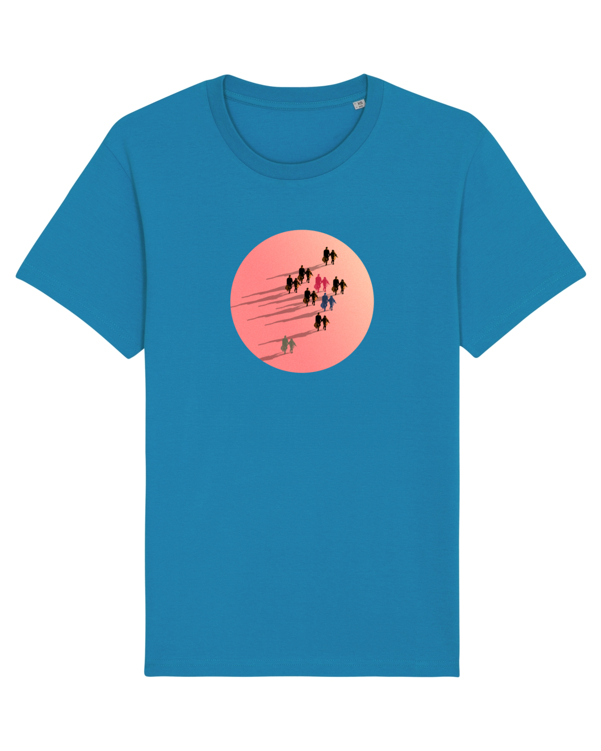 Tricou mânecă scurtă Unisex Rocker Azur