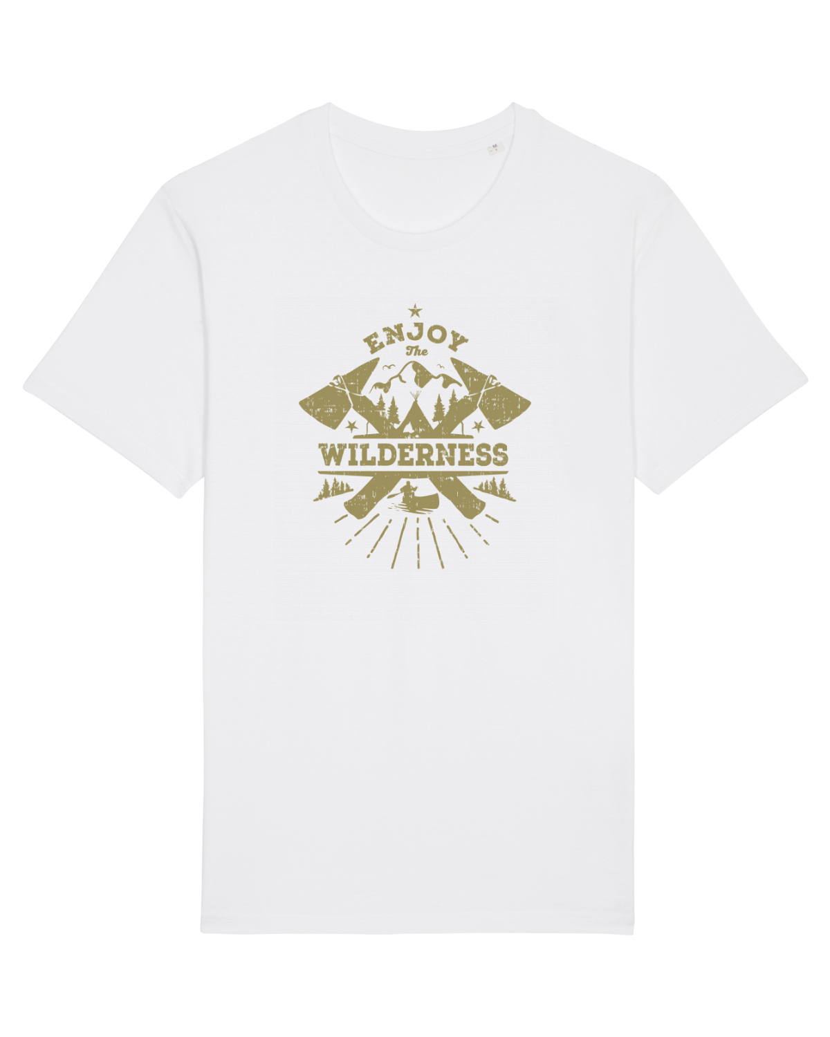 Tricou mânecă scurtă Unisex Rocker White