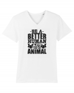 Be A Better HUMAN! Tricou mânecă scurtă guler V Bărbat Presenter