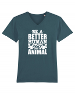 Be A Better HUMAN! Tricou mânecă scurtă guler V Bărbat Presenter