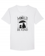 Be Kind Tricou mânecă scurtă guler larg Bărbat Skater