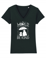 Be Kind Tricou mânecă scurtă guler V Damă Evoker