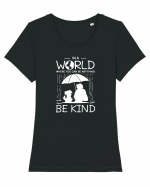 Be Kind Tricou mânecă scurtă guler larg fitted Damă Expresser