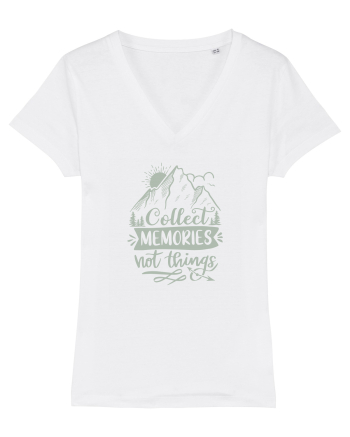 Collect Memories Not Things White