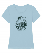 Collect Memories Not Things Tricou mânecă scurtă guler larg fitted Damă Expresser