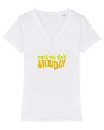 Monday mood Tricou mânecă scurtă guler V Damă Evoker