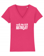 Monday mood Tricou mânecă scurtă guler V Damă Evoker