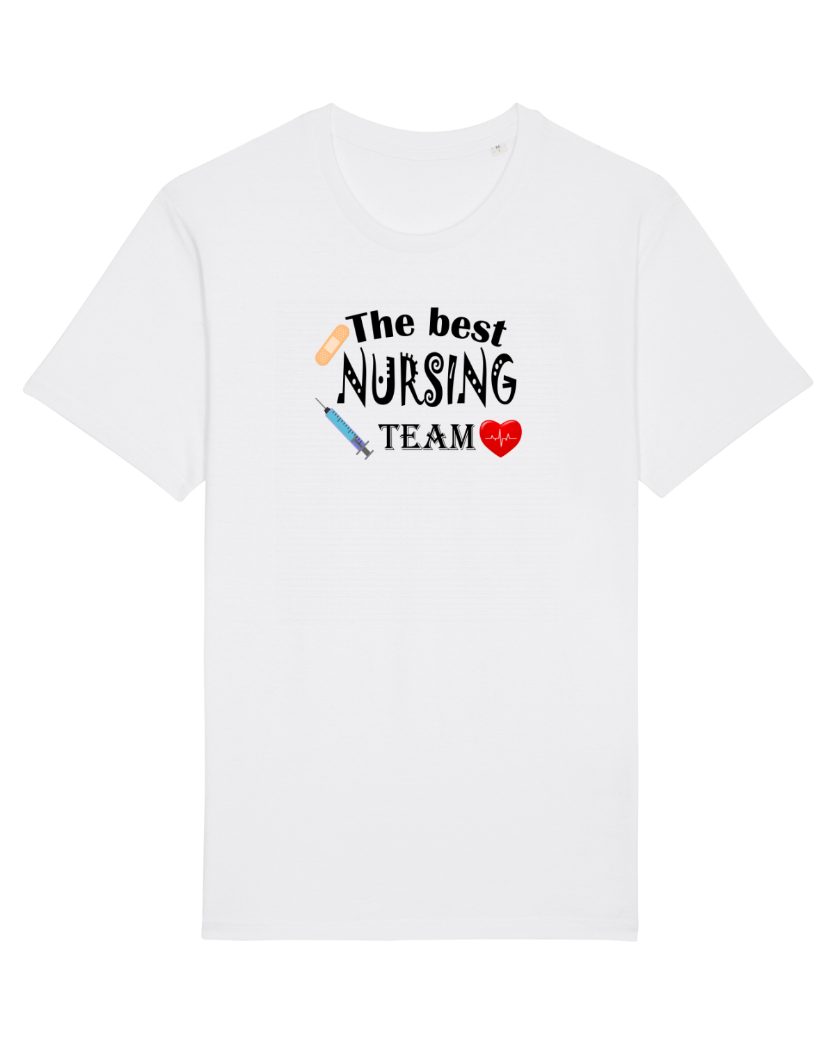 Tricou mânecă scurtă Unisex Rocker White