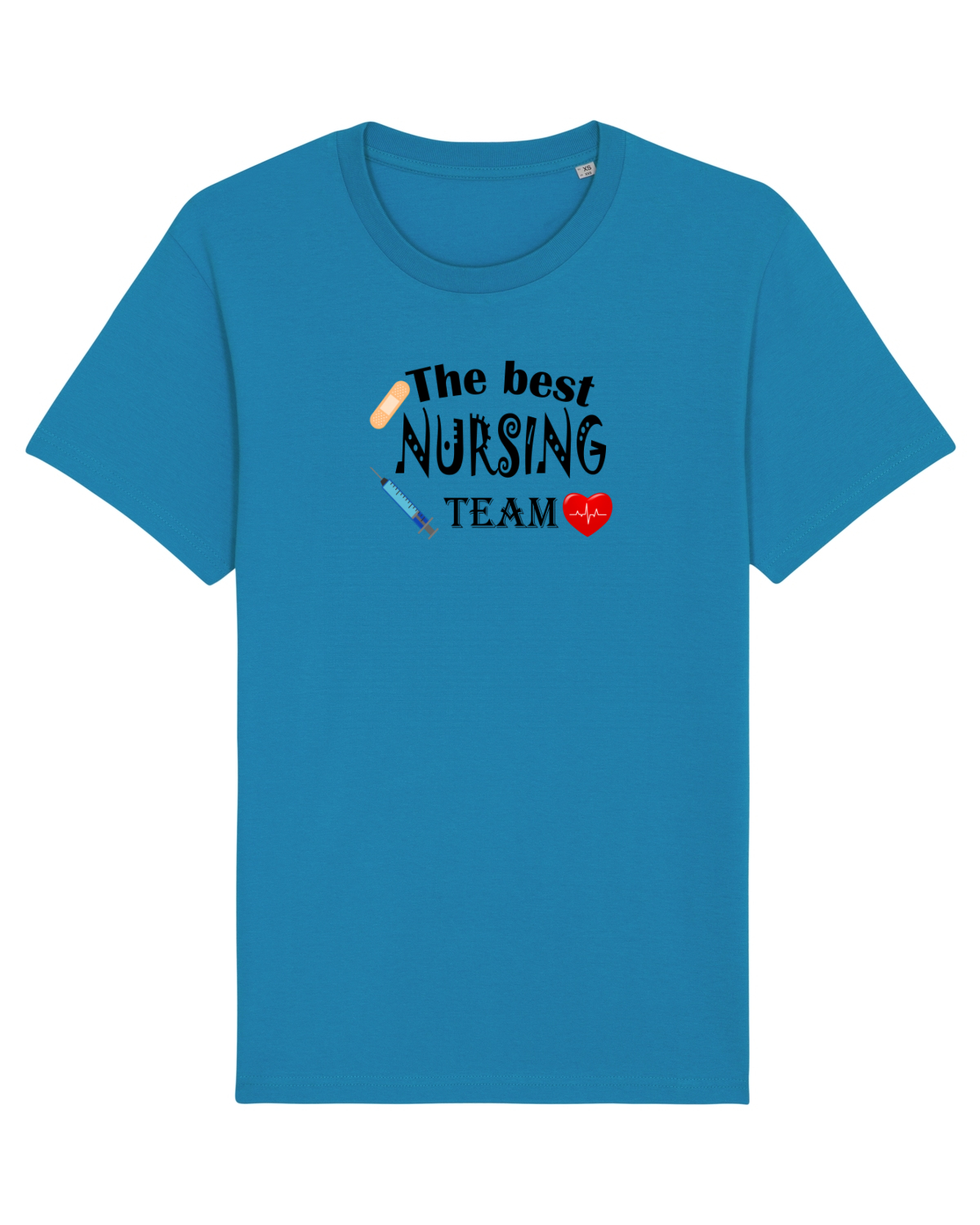 Tricou mânecă scurtă Unisex Rocker Azur