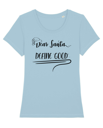 Tricou indecis cuminte Sky Blue
