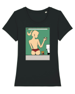 Color it! Tricou mânecă scurtă guler larg fitted Damă Expresser