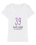 39 Tricou mânecă scurtă guler V Damă Evoker