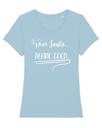 Tricou indecis cuminte Sky Blue