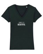 Simple is Beautiful Tricou mânecă scurtă guler V Damă Evoker