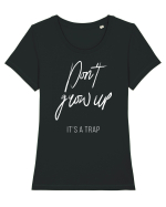 Don't grow up Tricou mânecă scurtă guler larg fitted Damă Expresser