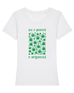 Nu e panica Tricou mânecă scurtă guler larg fitted Damă Expresser