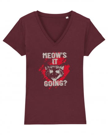 Meow It's Going? Burgundy