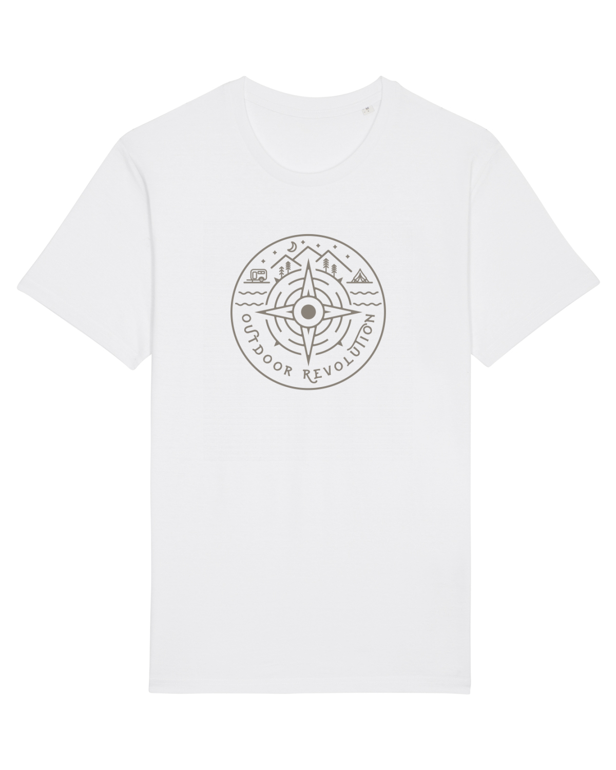 Tricou mânecă scurtă Unisex Rocker White