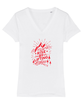 We Rise By Lifting Others White