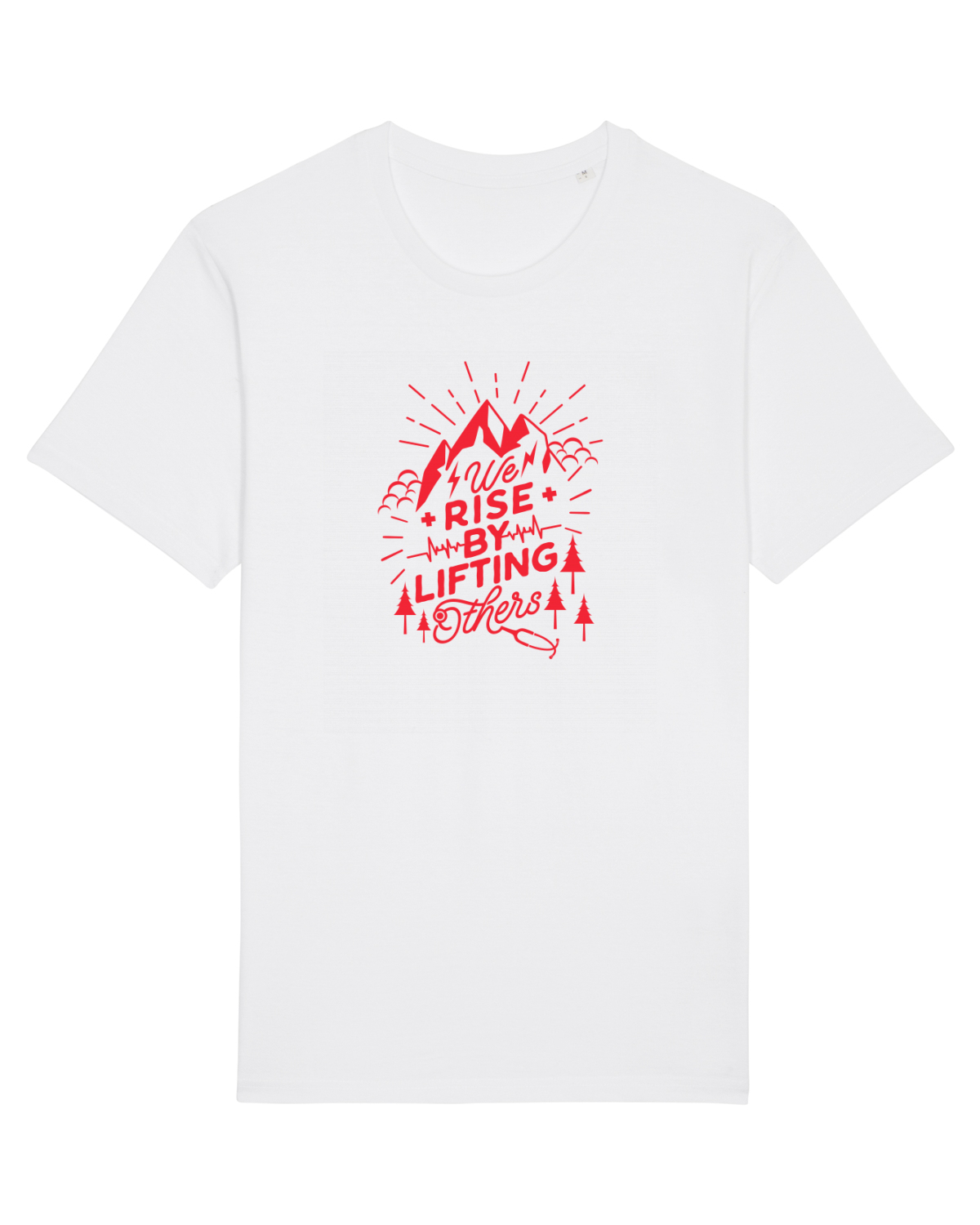 Tricou mânecă scurtă Unisex Rocker White